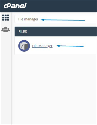 Cara-mencari-fitur-file-manager-dengan-fitur-pencarian-cPanel